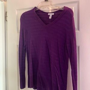 Purple sparkly blouse